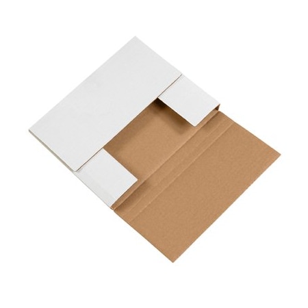 Bsc Preferred 10-1/4 x 8-1/4 x 1-1/4'' White Easy-Fold Mailers, 50PK BUY00016776